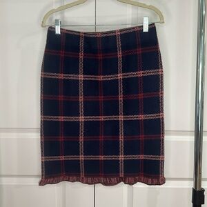 NWOT Loft Outlet Plaid Skirt (Medium)